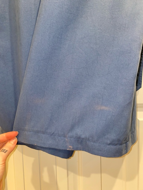 London Fog Light Blue Trench Coat - Picture 12 of 12